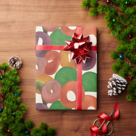 Moderne künstlerische herbstliche Farbgebung Geschenkpapier