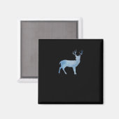 Moderne künstlerische Hirschgestaltung Magnet (Vorderseite/Rückseite)