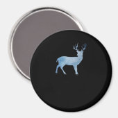 Moderne künstlerische Hirschgestaltung Magnet (Vorderseite/Rückseite)