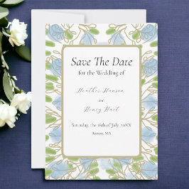 Moderne künstlerische Hochzeit Save The Date