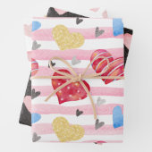 Moderne Künstlerische Papiertücher Geschenkpapier Set (Beispiel)