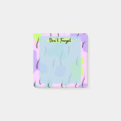 Moderne künstlerische Pastel Pinsel Vergessen Sie  Post-it Klebezettel (Vorderseite)