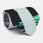 Moderne, Künstlerische Pinselstriche Krawatte (Gerollt)