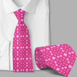 Moderne künstlerische rosa geometrische Halsbindem Krawatte