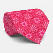 Moderne künstlerische rosa Muster Krawatte (Gerollt)