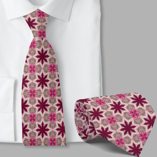 Moderne künstlerische rosa Sternmuster Krawatte