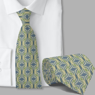 Moderne künstlerische Sage-Grün-Blau-Muster-Krawat Krawatte