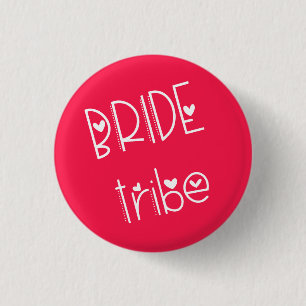 Moderne künstlerische Schrift Braut Tribe abgewink Button