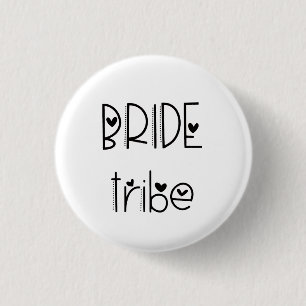 Moderne künstlerische Schrift Braut Tribe Typograf Button