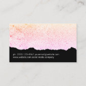 Moderne künstlerische Speckling Visitenkarte (Rückseite)