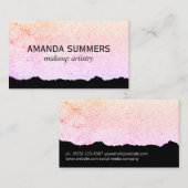Moderne künstlerische Speckling Visitenkarte (Vorne/Hinten)