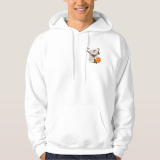 Moderne künstlerische Statue mit Schmetterlingen & Hoodie