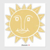 Moderne Künstlerische Sun Trendy Zeichnend Aufkleber (Blatt)