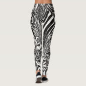 Moderne, Künstlerische Zebrastreifen Leggings (Rückseite)
