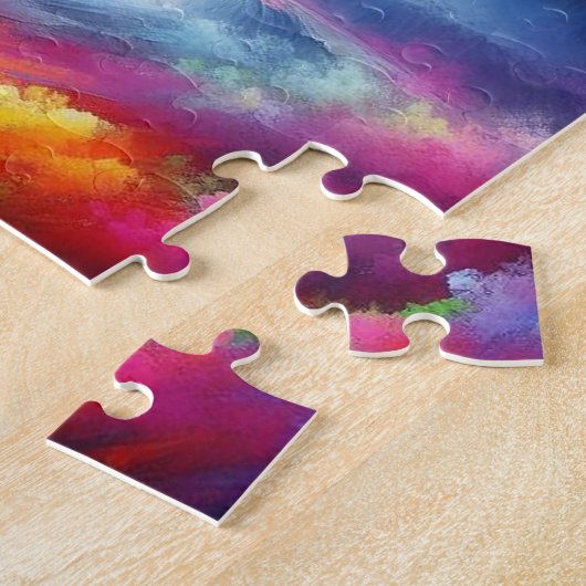 Moderne künstliche Intelligenz (AI) hat Abstrakten Puzzle (Seite)