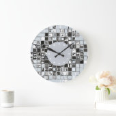 Moderne Kunstmauer Große Wanduhr (Zuhause)