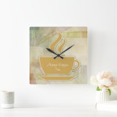 Moderne Kunstmauer Quadratische Wanduhr (Zuhause)