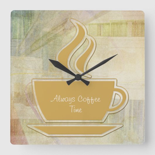 Moderne Kunstmauer Quadratische Wanduhr (Vorderseite)