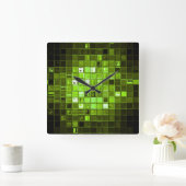 Moderne Kunstmauer Quadratische Wanduhr (Zuhause)