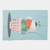 Moderne Kunststapel und Pflanze Geschirrtuch (Horizontal)