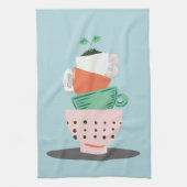 Moderne Kunststapel und Pflanze Geschirrtuch (Vertikal)