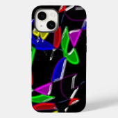 Moderne Kunsttextur Case-Mate iPhone Hülle (Rückseite)