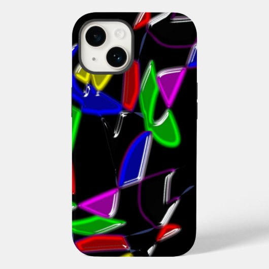 Moderne Kunsttextur Case-Mate iPhone Hülle (Rückseite)
