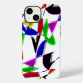 Moderne Kunsttextur Case-Mate iPhone Hülle (Rückseite)