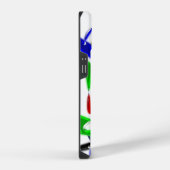 Moderne Kunsttextur iPhone Hülle (Rechte Seite)