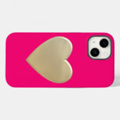 Moderne Kunsttextur, rosa Case-Mate iPhone Hülle (Rückseite (Horizontal))