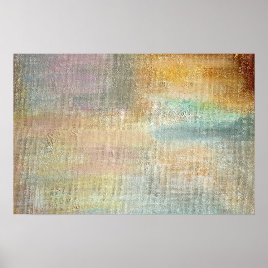 Moderne Kunstvolle Herbstliche Abstraktion Poster (Vorne)