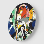 Moderne Kunstwanduhr Thundershower Große Wanduhr (Winkel)