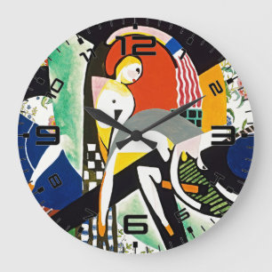 Moderne Kunstwanduhr Thundershower Große Wanduhr