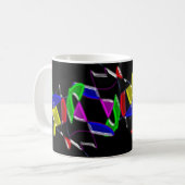 Moderne Kunstwerke , Farbexplosion Kaffeetasse (Vorderseite Links)