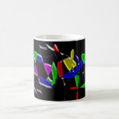 Moderne Kunstwerke , Farbexplosion Kaffeetasse (Mittel)