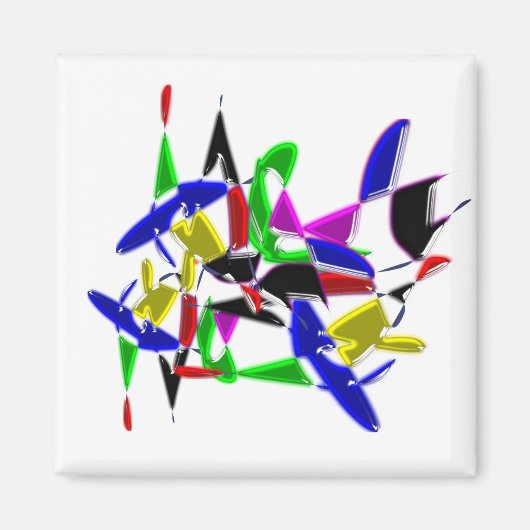 Moderne Kunstwerke , Farbexplosion Magnet (Vorne)