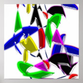 Moderne Kunstwerke , Farbexplosion Poster (Vorne)