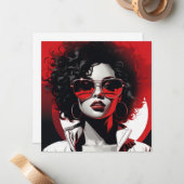 Moderne Kunstwerke: Stärkung der Rolle von Frauen Mitteilungskarte (Vorderseite/Rückseite Beispiel)