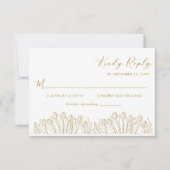 Moderne Kunstzeitschrift RSVP Karte (Vorderseite)