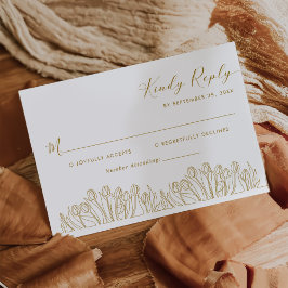 Moderne Kunstzeitschrift RSVP Karte