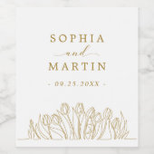 Moderne Kunstzeitschrift Weinetikett (Einzelnes Label)