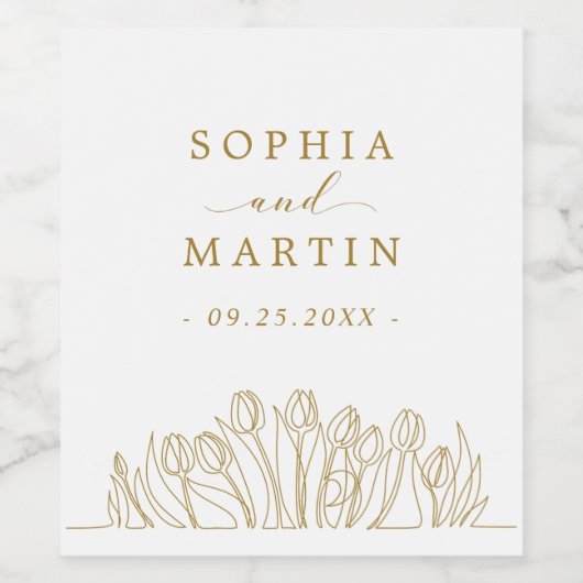 Moderne Kunstzeitschrift Weinetikett (Einzelnes Label)