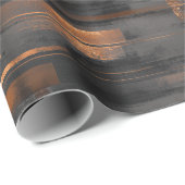Moderne Kupfer-Bronze-Glanz Abstractes Muster Geschenkpapier (Rolleneckpunkt)
