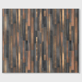 Moderne Kupfer-Bronze-Glanz-Abstrakt-Pattern Geschenkpapier (Flach)