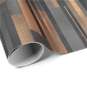 Moderne Kupfer-Bronze-Glanz-Abstrakt-Pattern Geschenkpapier (Rolleneckpunkt)