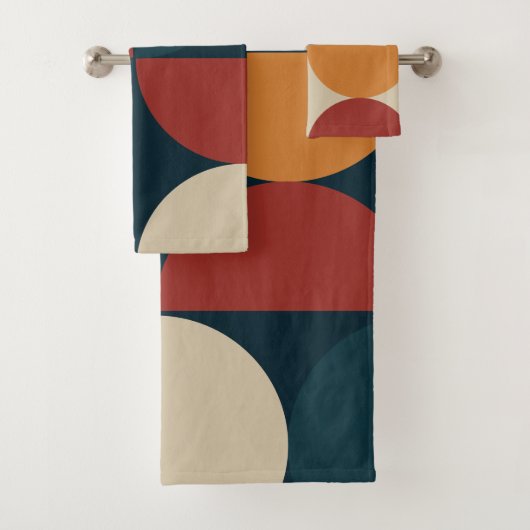 Moderne Kupferglüherei aus dem Mittelalter Badhandtuch Set (Insitu)