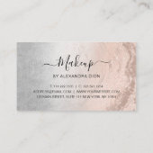 Moderne Kupfergold-Glitzer-Silberschminke Treuekarte (Rückseite)