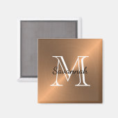 Moderne Kupfermonogramm-Imitate aus Metall Magnet (Vorderseite/Rückseite)
