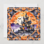 Moderne Kürbishorn-Herbstkollektion Einladung (Vorderseite)