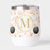 Moderne Kürbismonogramm – Personalisierter Anfangs (Vorderseite)